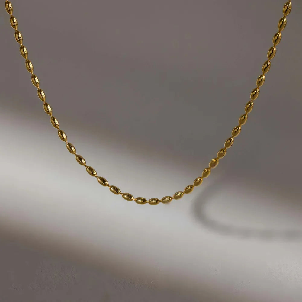 Titanium Steel Beaded Necklace