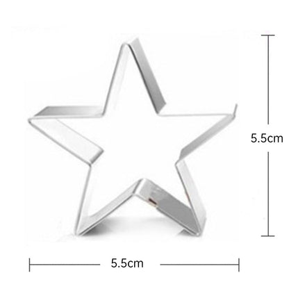 Sugar Candy Tools: Stainless Cutters, Choco Molds, Umbrella Cutter, 6 - pce Biscuit Kit for Fam &amp; Party