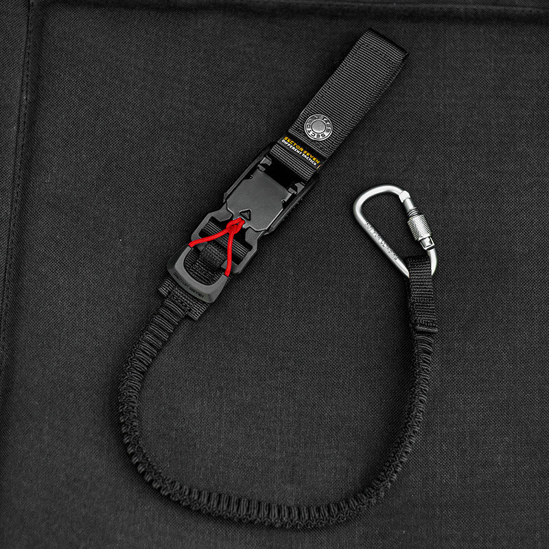 Func. tool rope, equip. tools, phone anti-loss hooks, bag &amp; pant dec. ropes