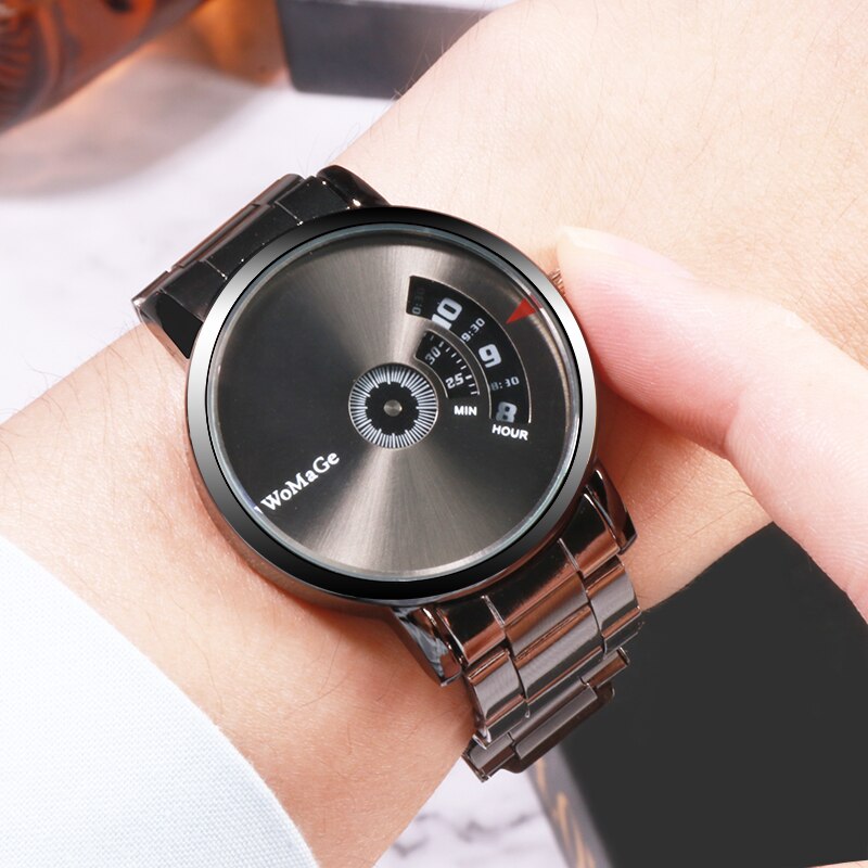 WoMaGe Fashion Watch Men Watches Stainless Steel Creative Men&