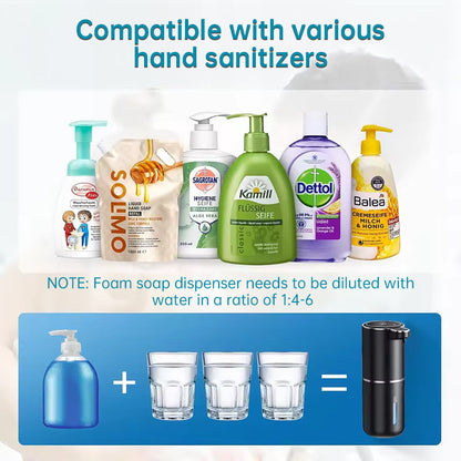 Touchless Sensor Soap Dispenser for Bathroom &amp; Kitchen. Offers Foam and Liquid Modes.