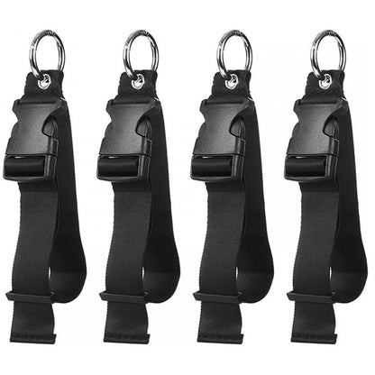 Portable Black Nylon Anti-Theft Luggage Strap, Bag Clip for Multi-Tool, Camping &amp; Hiking