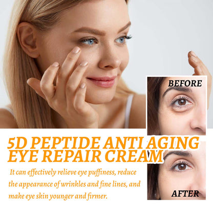 5d Peptide Anti-Wrinkle Eye Repair Cream, Fade Fine Lines Crow&