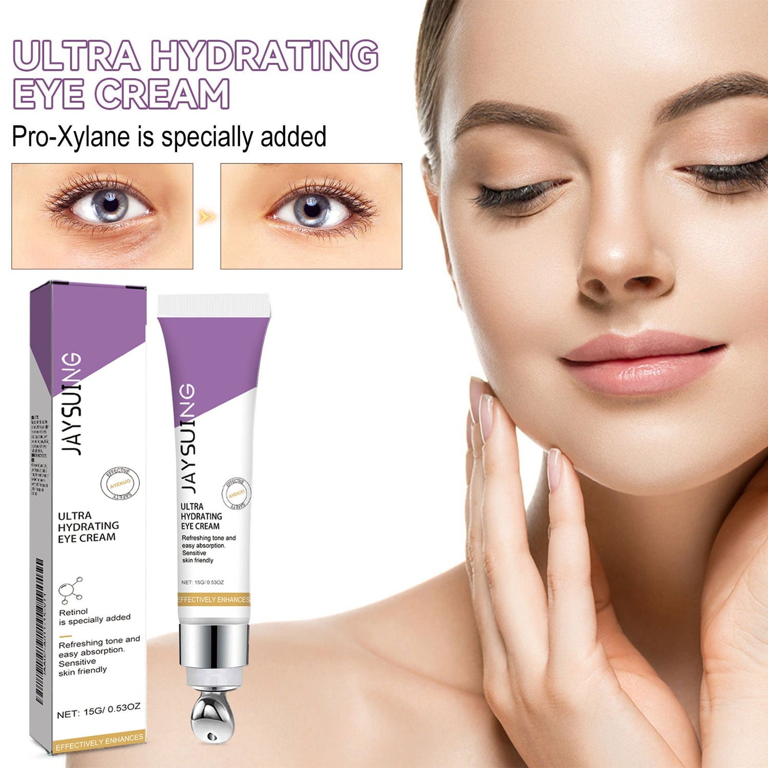 Moisturizing Eye Cream, Firming And Lifting Eye Creme For Fine Lines Crow&