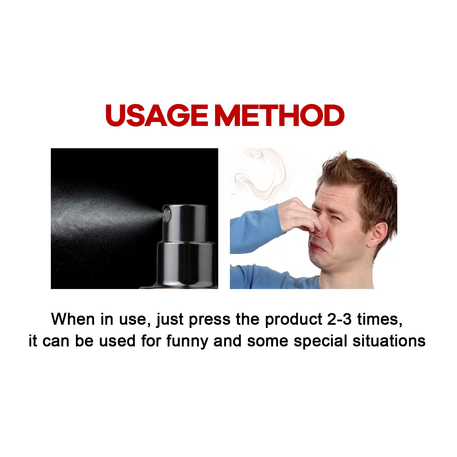Fart Pepper Spray, Liquid Odor Pranks Portable Spray For April Fool&