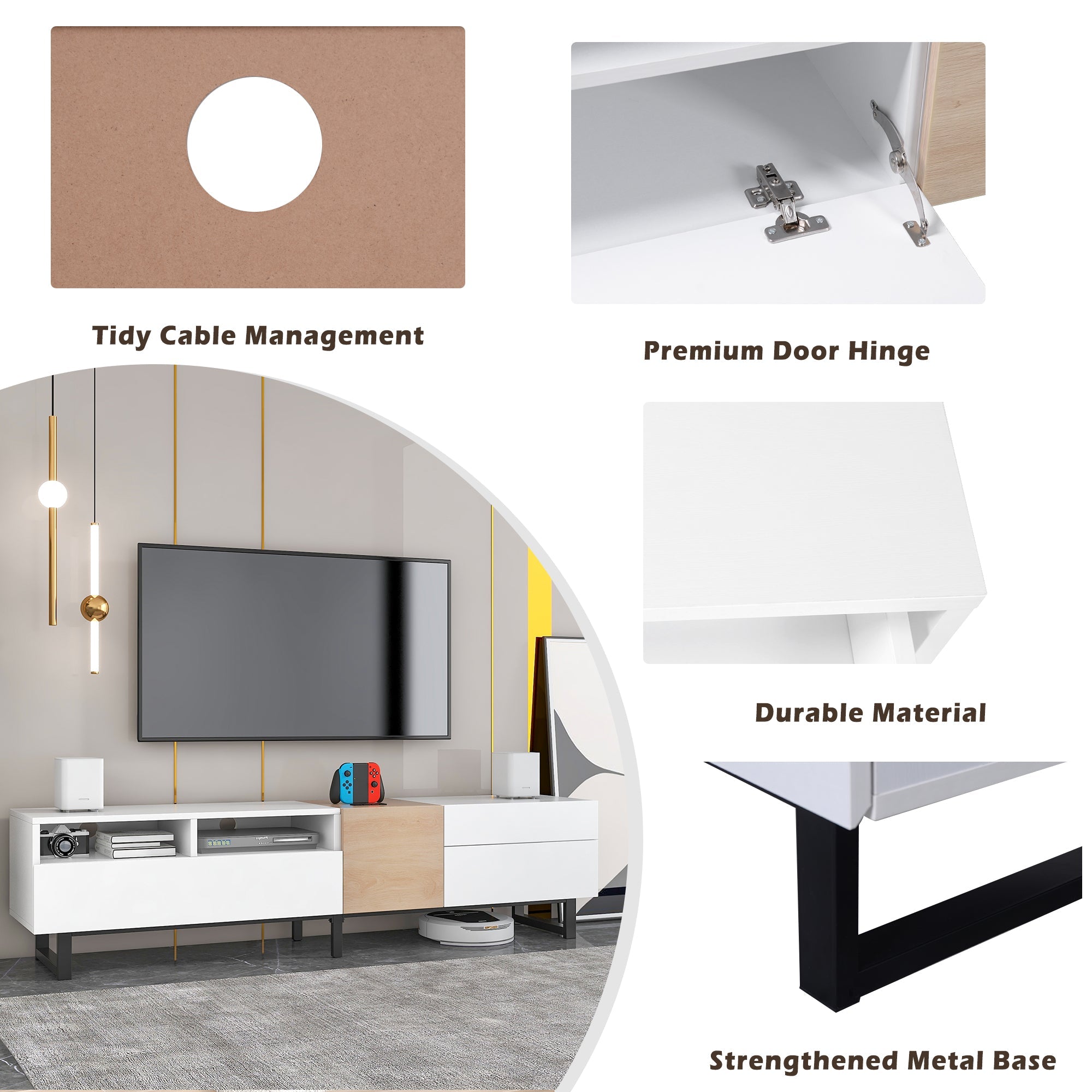 Modern TV Stand for 80&
