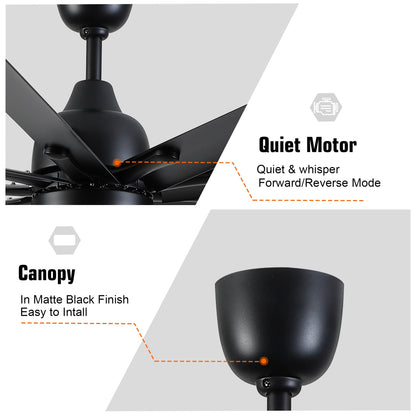 84-Inch Black Ceiling Fan Remote