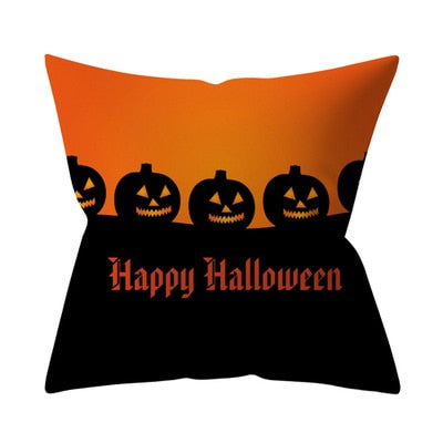 Trick or treat/pumpkin Cushion Cover 45*45cm Happy Halloween Throw Pillow Cover Happy Fall Y&