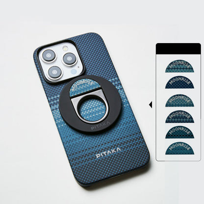 PITAKA is suitable for Apple 15promax magnetic sunset moonrise Kevlar floating aramid high-end magsafe carbon fiber mobile phone case
