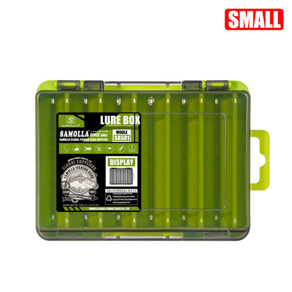 14-Compartment Fishing Tackle Box for Accessories, Lures &amp; Hooks, Double-Sided Organizer.