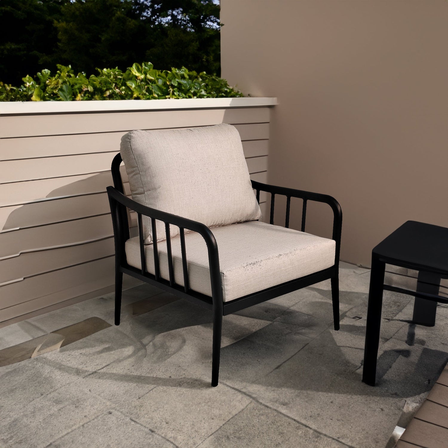 3PC Outdoor Aluminum Patio Furniture Chaise Lounge Set, 2 Chaise &amp; 1 End Table with Modern Tapered Feet,Pneumatic Adjustable Bac