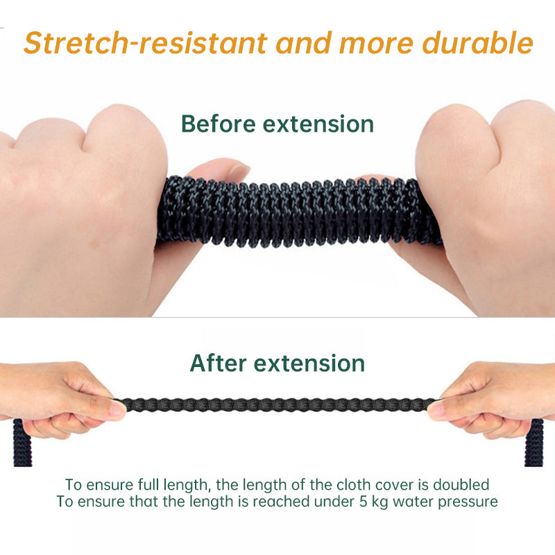 100 - ft Expandable Garden Hose with Nozzle. Light, Durable &amp; Kink - Free for Car Wash &amp; Outdoor Watering