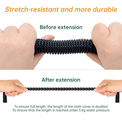 100 - ft Expandable Garden Hose with Nozzle. Light, Durable &amp; Kink - Free for Car Wash &amp; Outdoor Watering