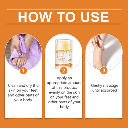 Honey Foot Moisturizing Anti-Crack Cream, Foot Moisturizing Repair Heel Body Skin Care Cream