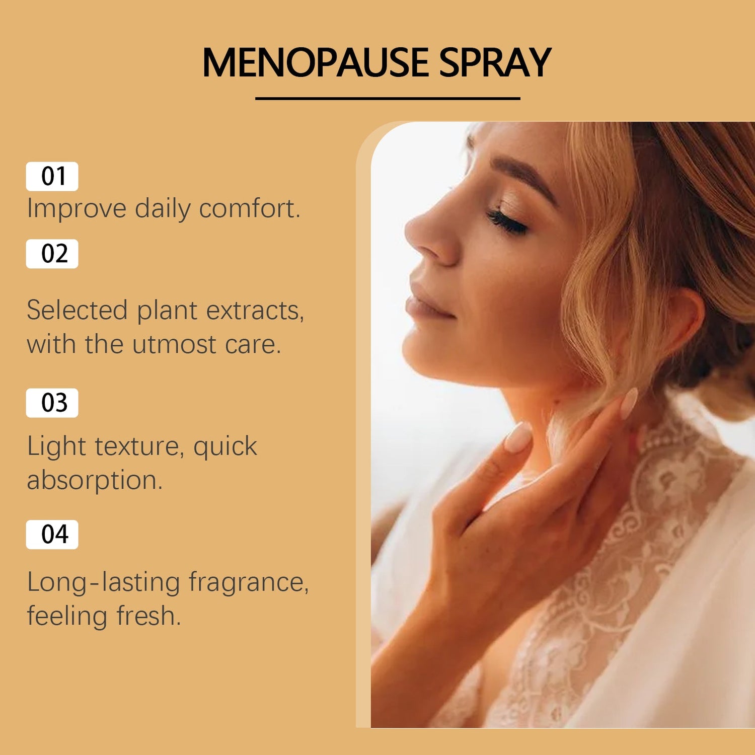 Body Care Spray Stay Fragrance Natural Fresh Mild Lasting Relief Mood Balance Body Care Spray