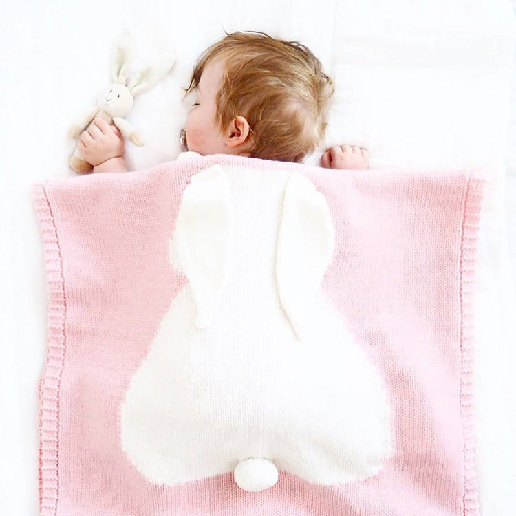 New Rabbit Ears Blanket Three Dimensional Rabbit Blanket Children&