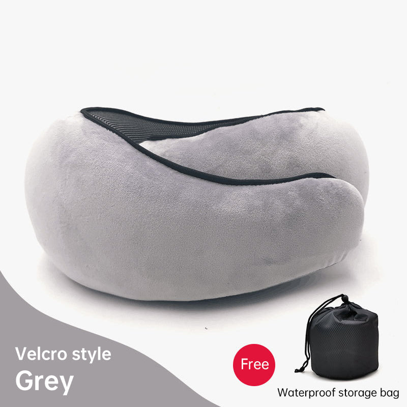 Memory Foam Neck Travel Pillow: Soft, 360° Head Support, for Home, Plane &amp; Car