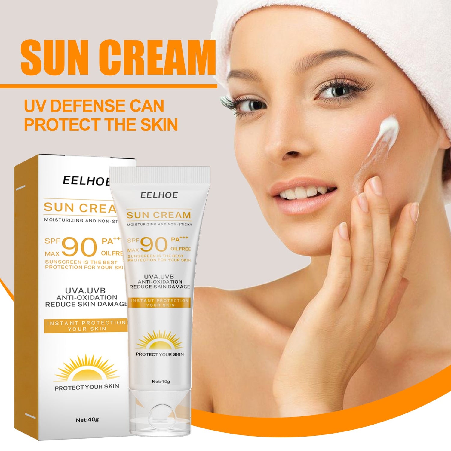 Protective Cream Moisturizes The Face, Body And Skin Protection Without Fake White Summer Refreshing Without Greasy