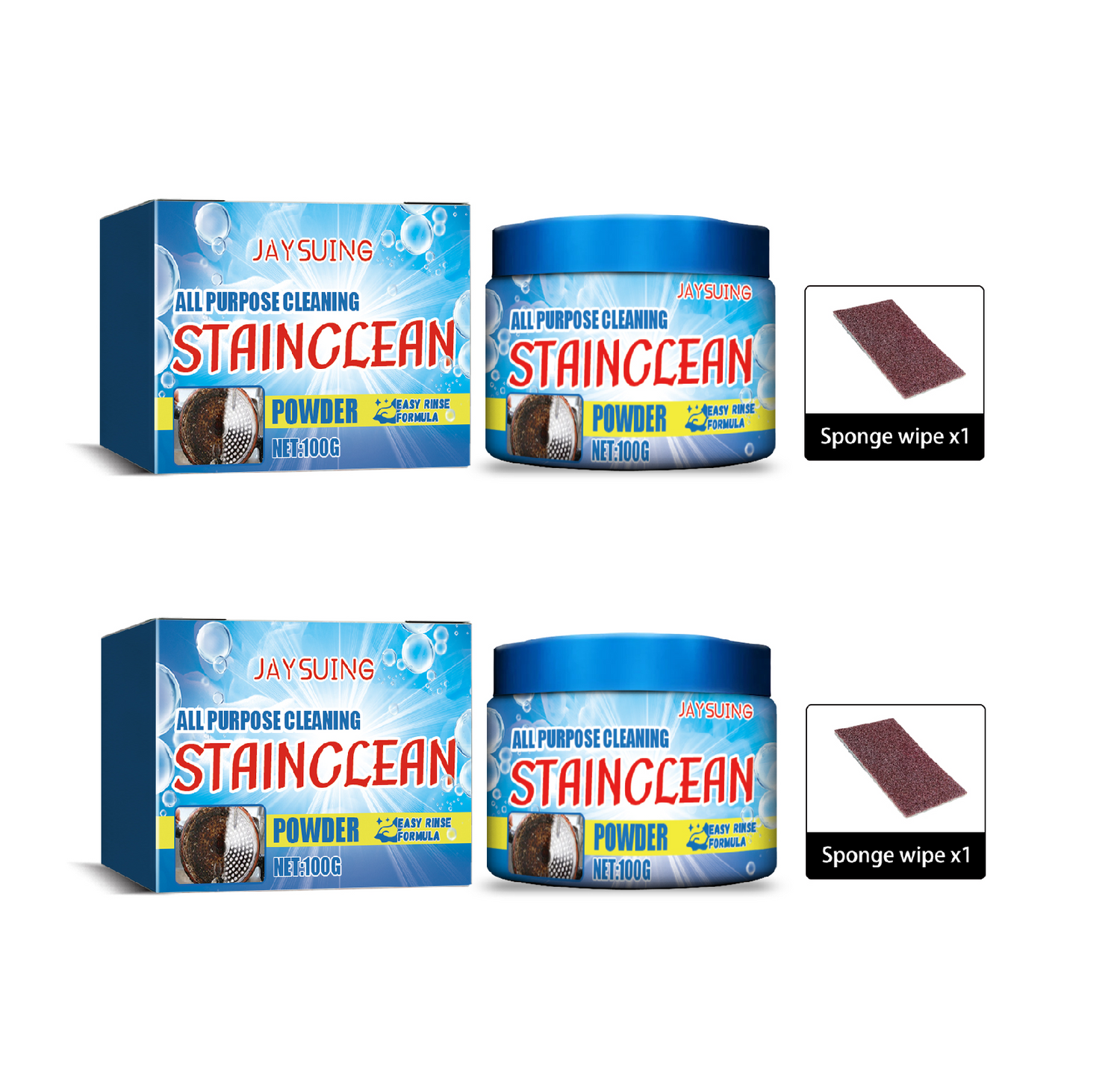 Cleaning Powder, Kitchen Stove Range Hood Tile Dishwashing Sink Heavy Oil Rust Dirt Cleaning Powder
