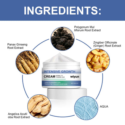 Intensive Growth Cream, Scalp Massage Repair Nourish Hair Root Thick Soft Hair Fluffy Hair Care Cream