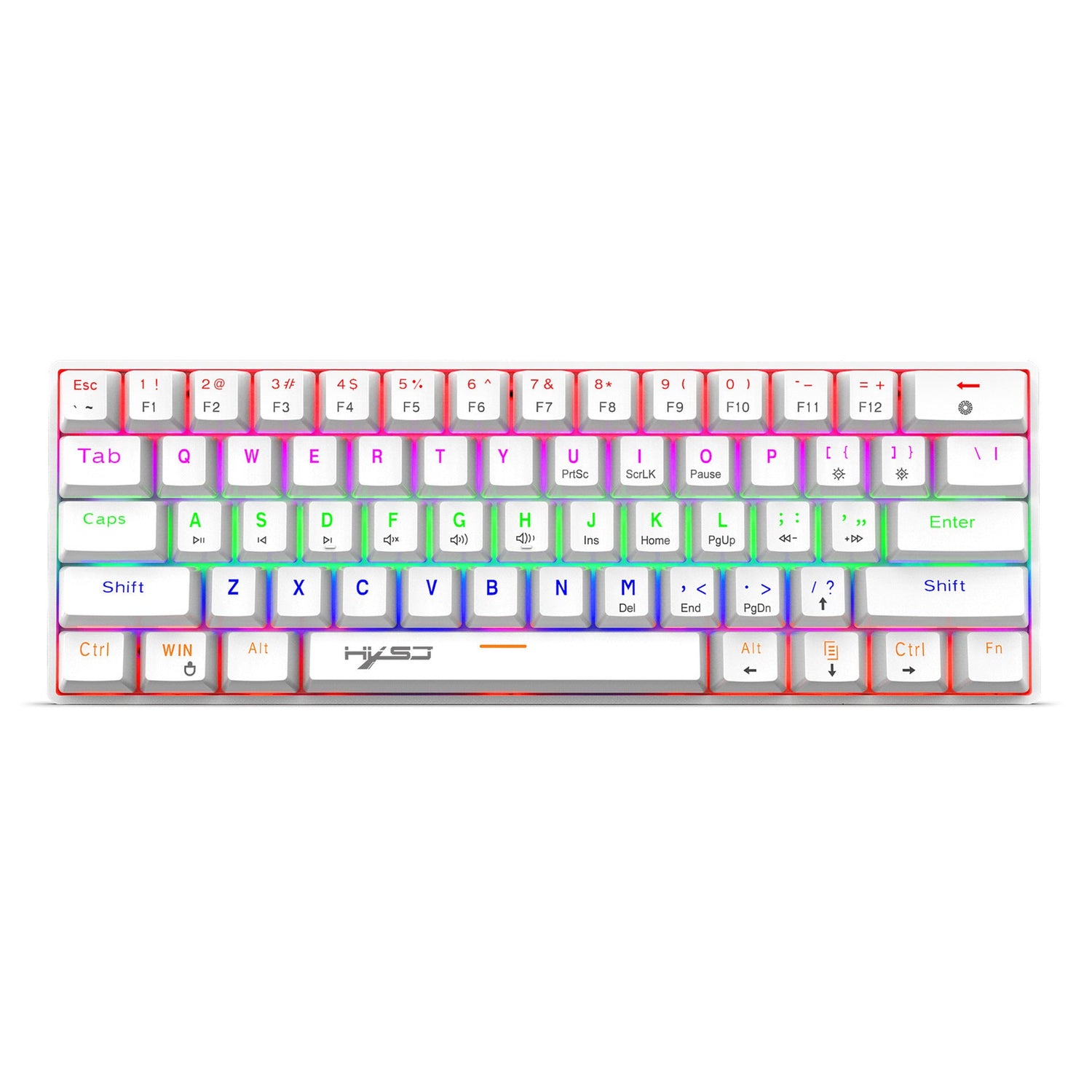 Mechanical 61 keyboard wired blue axis office keyboard gaming gaming illuminated RGB mechanical keyboard