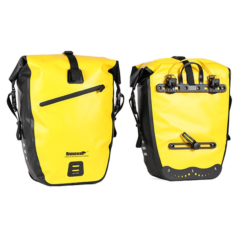 RhinowalkWaterproof Bike Bag 27L Travel Cycling Bag Basket Bicycle Rear Rack Tail Seat Trunk Bags bicycle bags &amp; panniers