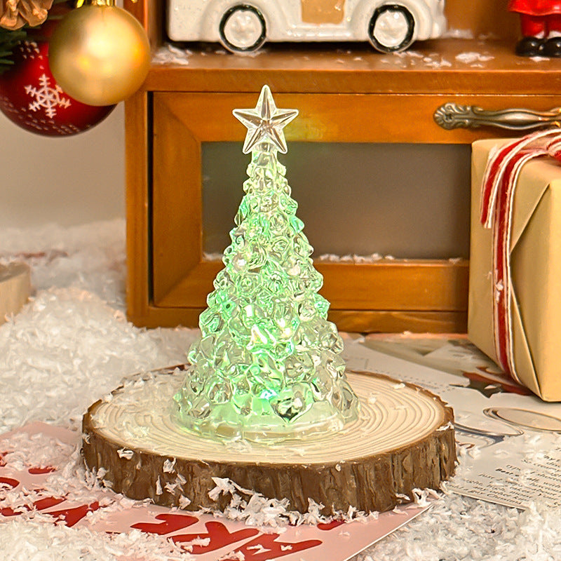 Christmas Star Tree Night Light LED Room Decoration Iceberg Atmosphere Light Children&