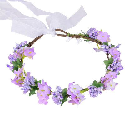 Hawaiian flower garland headband, bride&