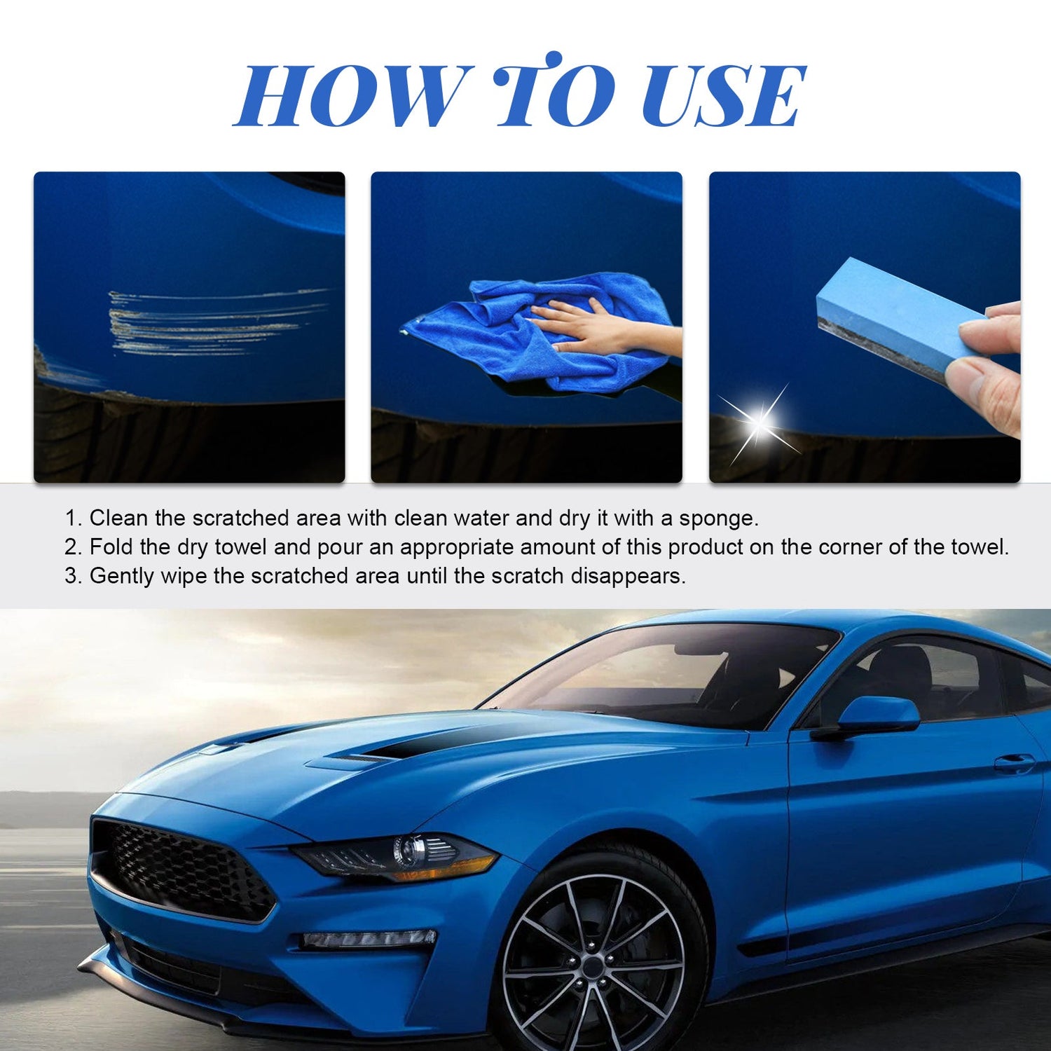 Car Scratch &amp; Swirl Remover, Car Paint Scratches Scratches Repair Cleaning And Polishing Refurbishment Maintenance Kit