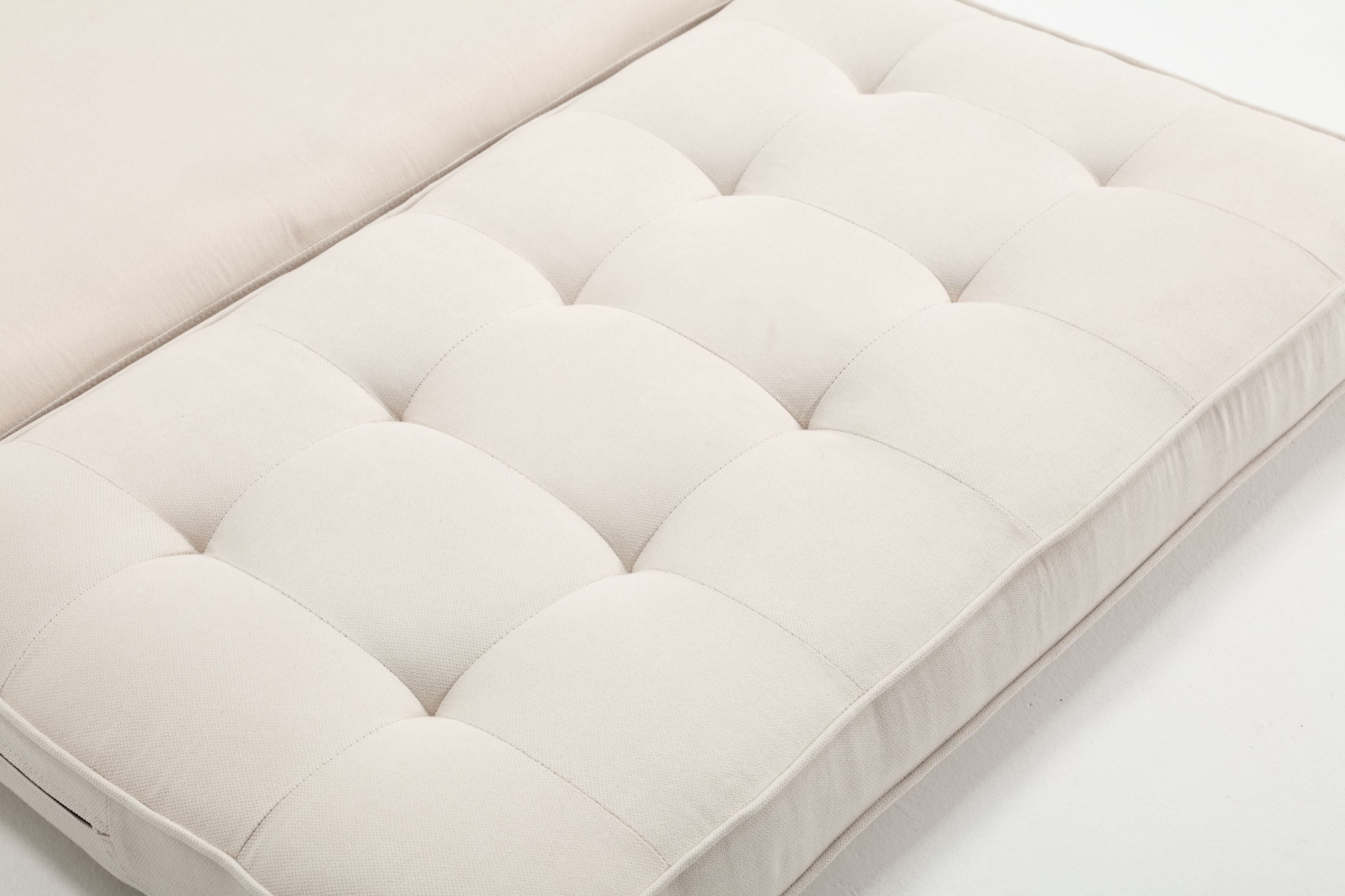 3 Fold Sofa Convertible Futon Couch sleeper sofabed Space saving loveseat Dark Gray &amp; Light Gray &amp; Beige