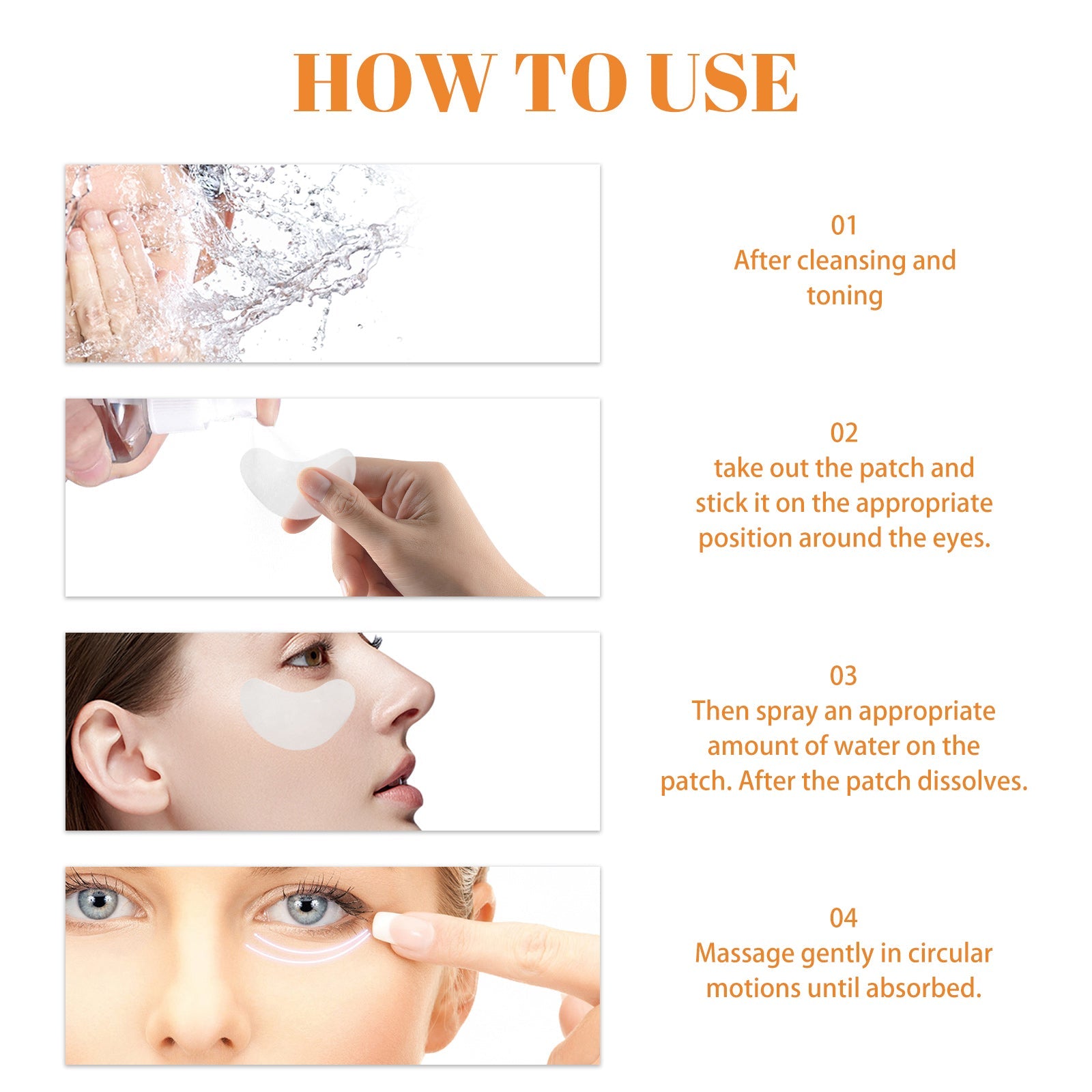 Highprime Collagen Film, Desalination Eye Fine Lines Crow&