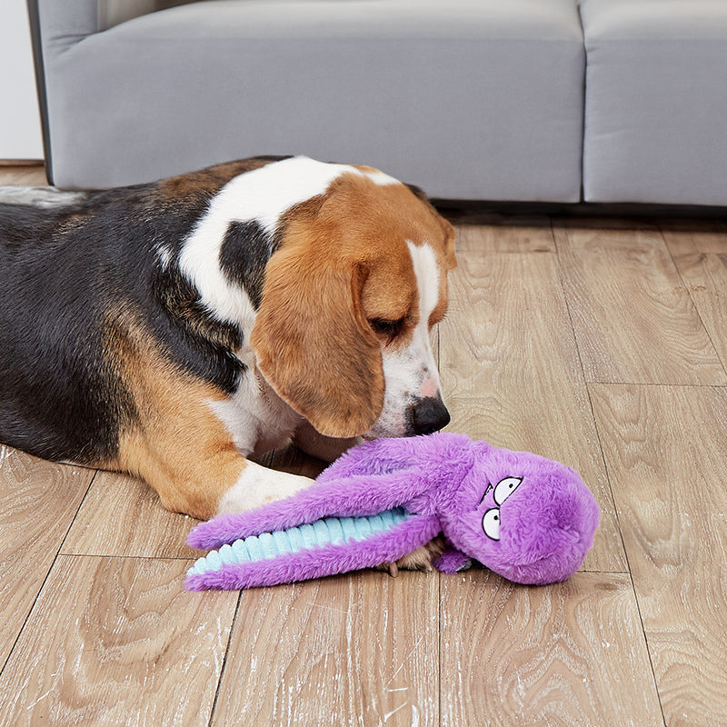 Octopus - shaped indestructible plush dog toy, squeaky &amp; bite - resistant, pet toy supplies