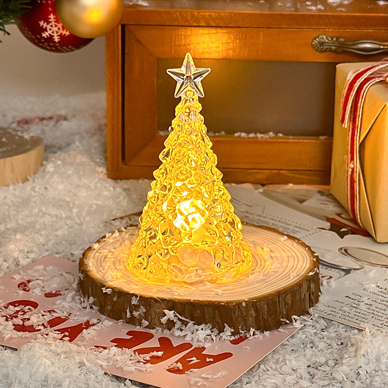 Christmas Star Tree Night Light LED Room Decoration Iceberg Atmosphere Light Children&