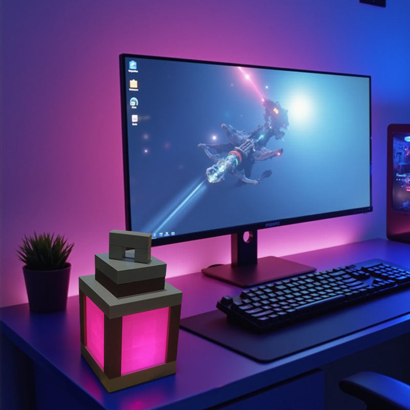 Pixel wall night light, USB hanging torch, bedroom/gaming/kids&