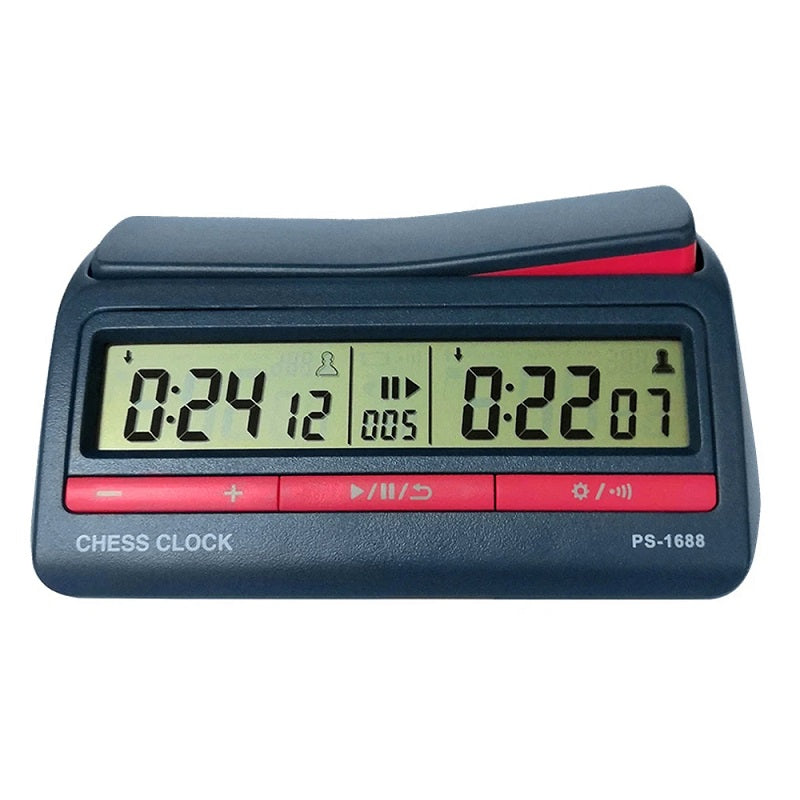 Competition Count Up Down Timer Professional Digital Chess Clock Plastic Battery Powered Lightweight Stopwatch for Board Game