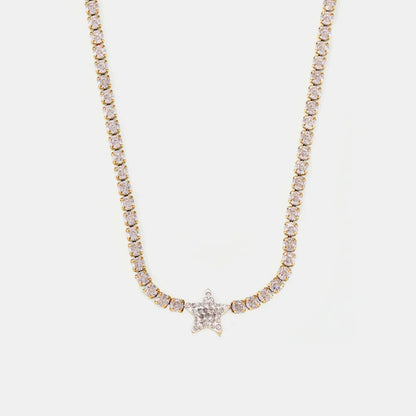 Pendant inlaid with zircon pendant necklace women&