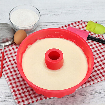 10-inch Non-Stick Silicone Bundt Pan - Multipurpose Baking Mold for Cakes, Jello &amp; Gelatin