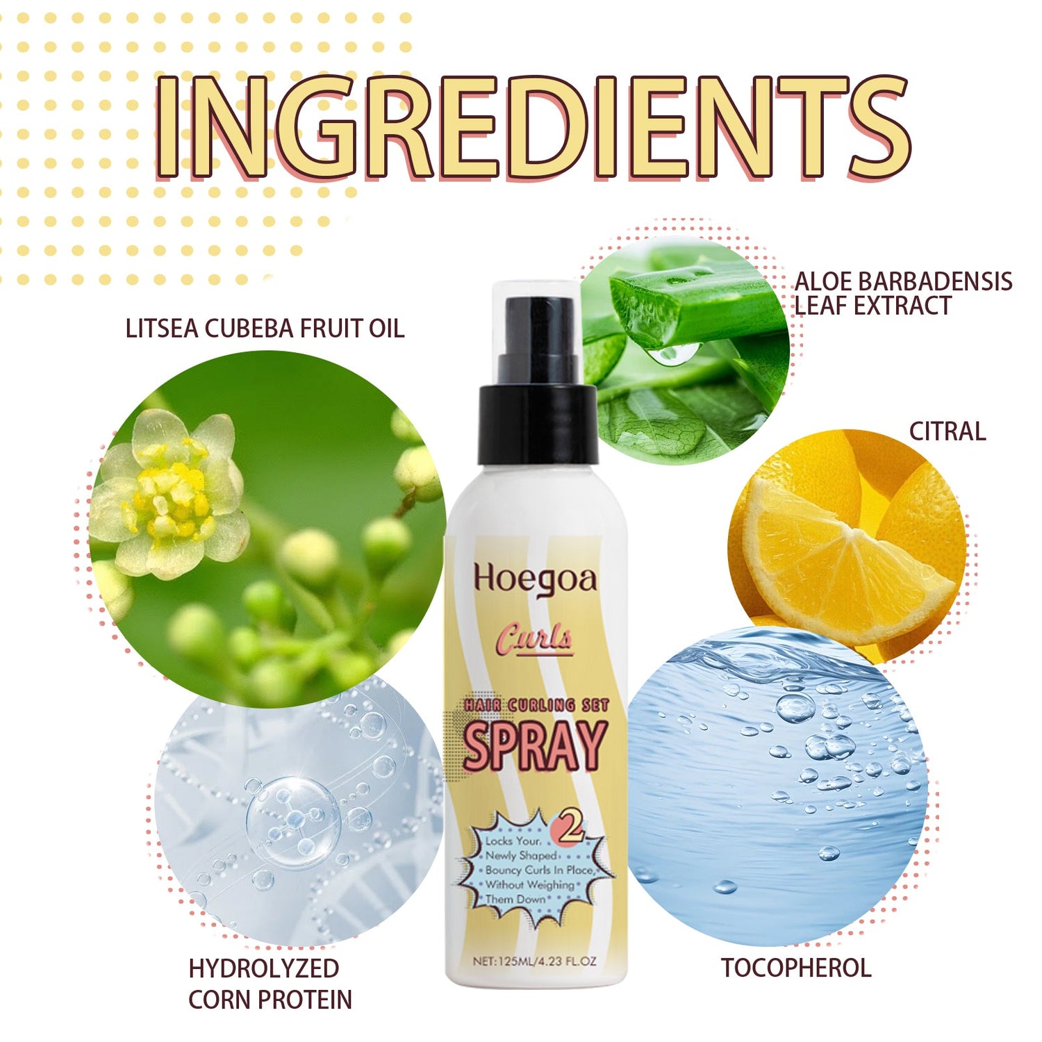 Hair Curling Set, Moisturizing Curly Hair Styling Curly Styling Moisturizing Leave-In Hair Care