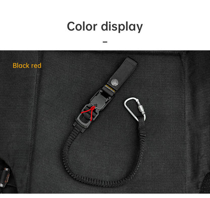 Func. tool rope, equip. tools, phone anti-loss hooks, bag &amp; pant dec. ropes