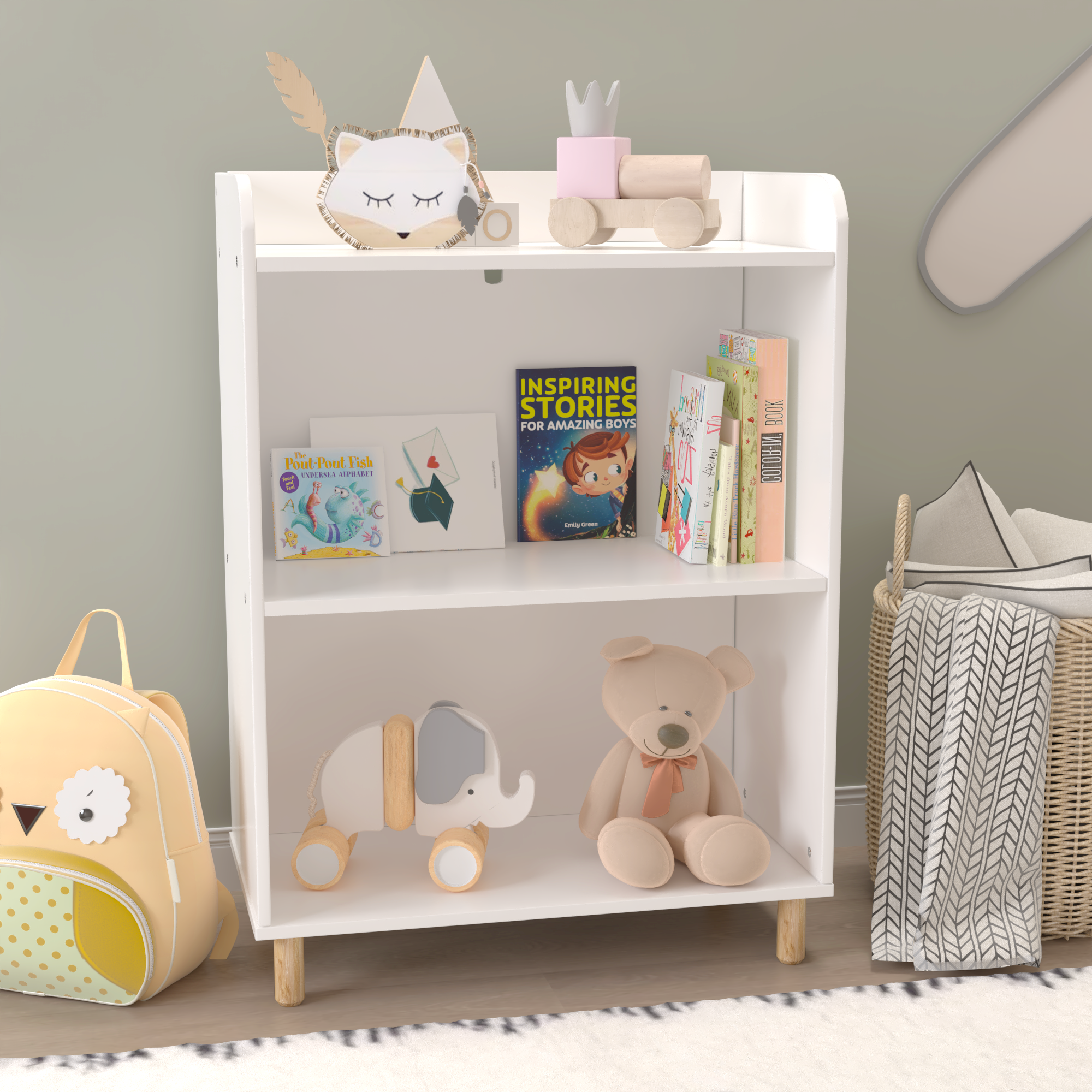 Kids 3-Tier Bookcase  Children&