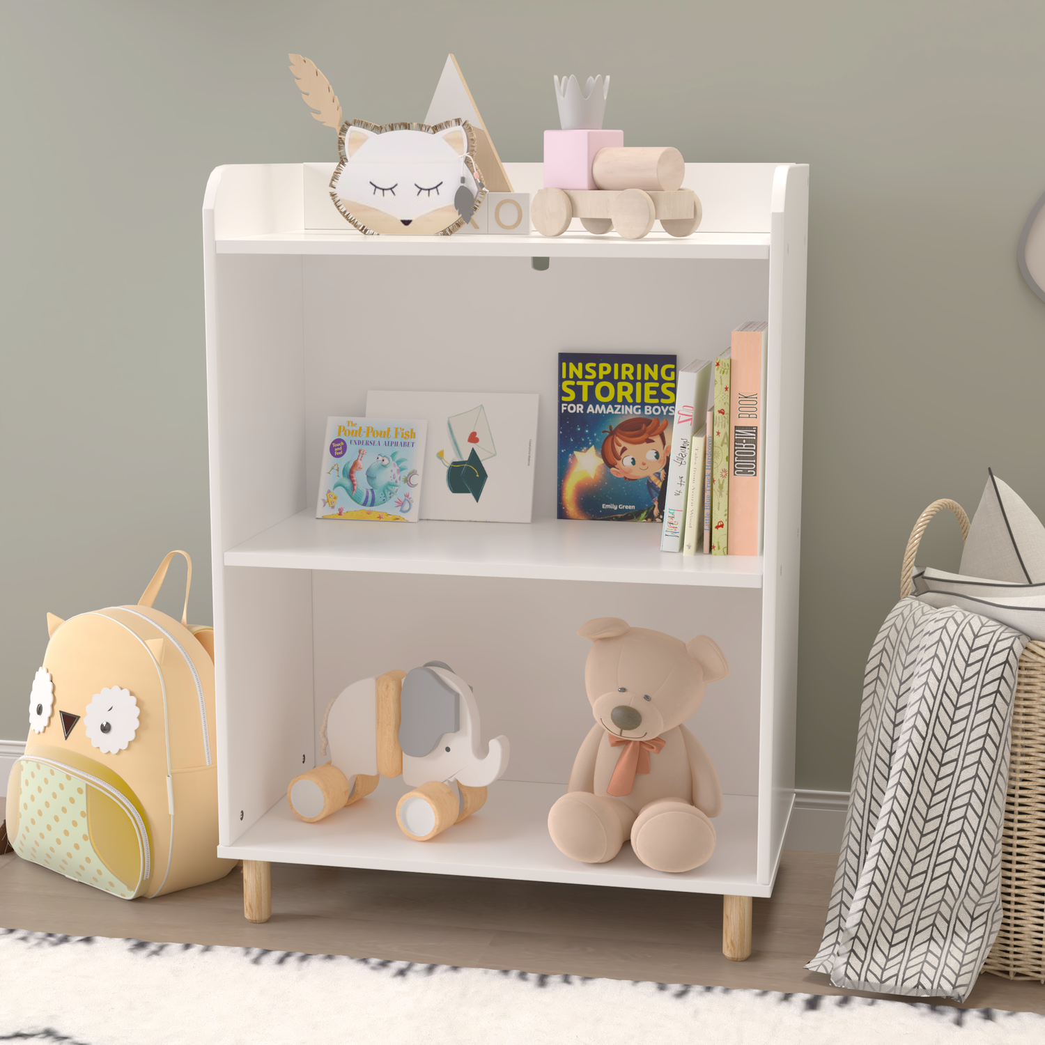 Kids 3-Tier Bookcase  Children&