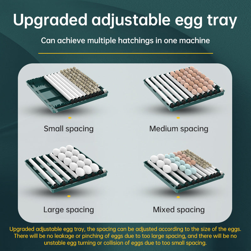 9 - 48 Egg Incubator: Automatic Egg - Turning &amp; Humidity Monitoring. Duck Incubator with Auto - Water Ionic Waterbed