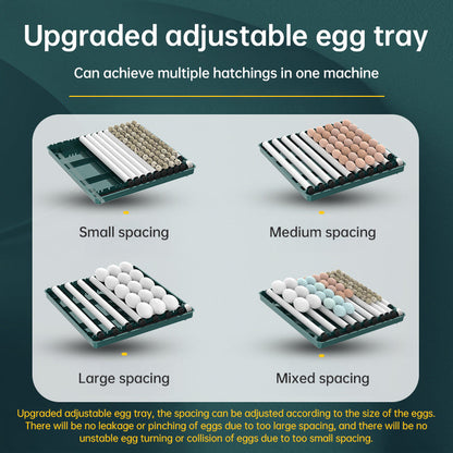 9 - 48 Egg Incubator: Automatic Egg - Turning &amp; Humidity Monitoring. Duck Incubator with Auto - Water Ionic Waterbed