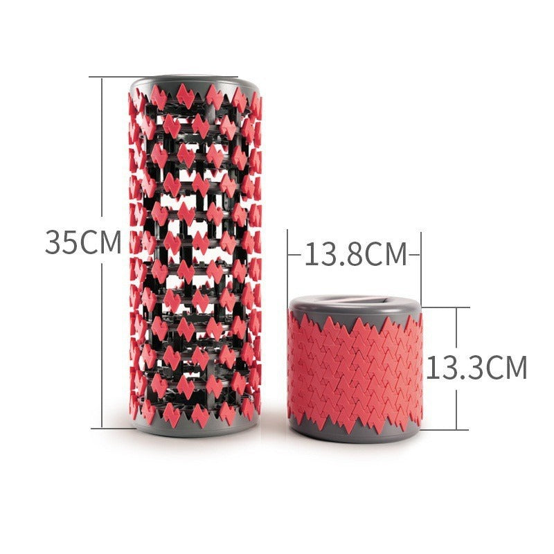 New Design Foldable Collapsible Foam Roller &amp; Light weight Deep Tissue Fitness Muscle Relaxer Massage Roller