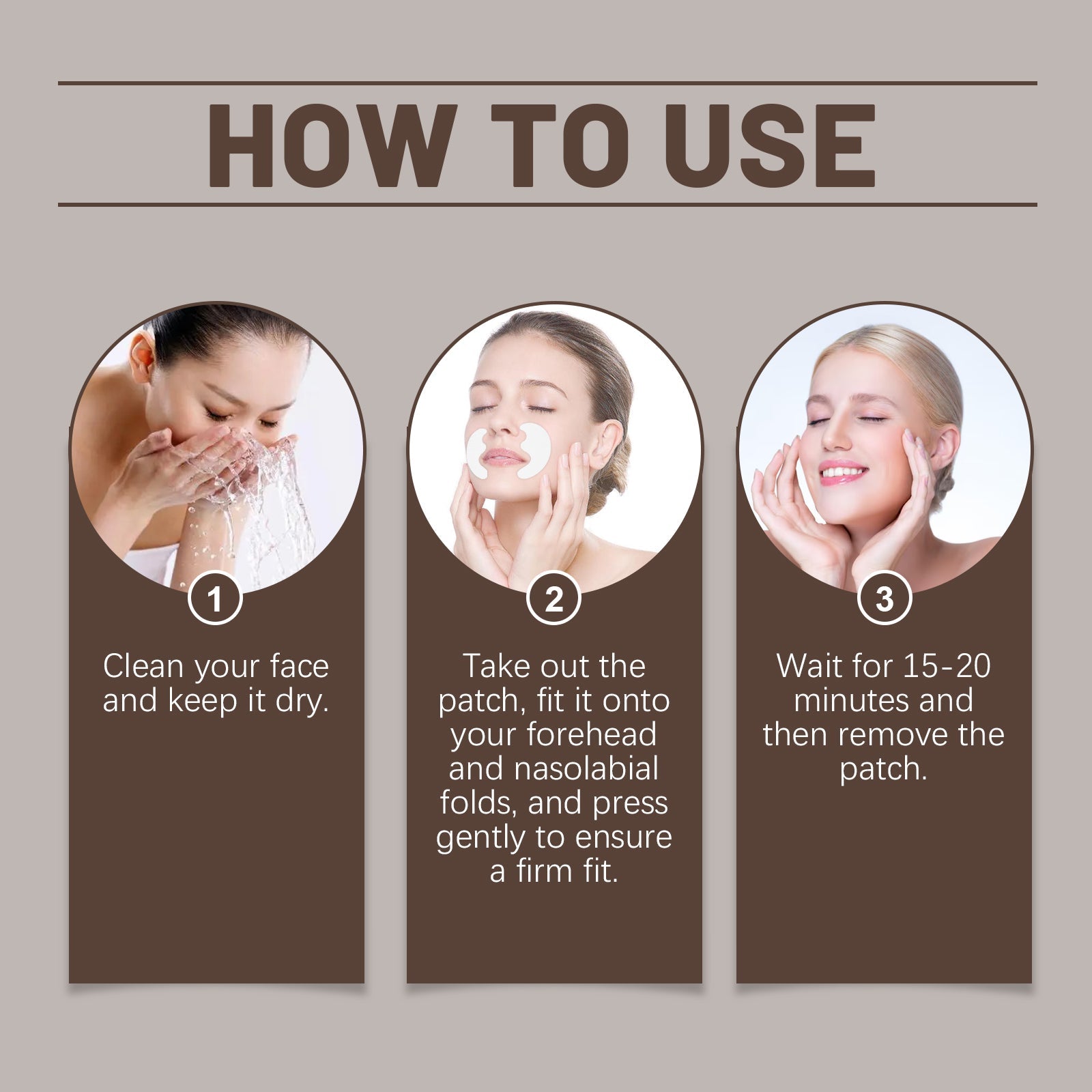 Forehead Smile Patch For Reducing Facial Wrinkles And Firming Skin Care Patch