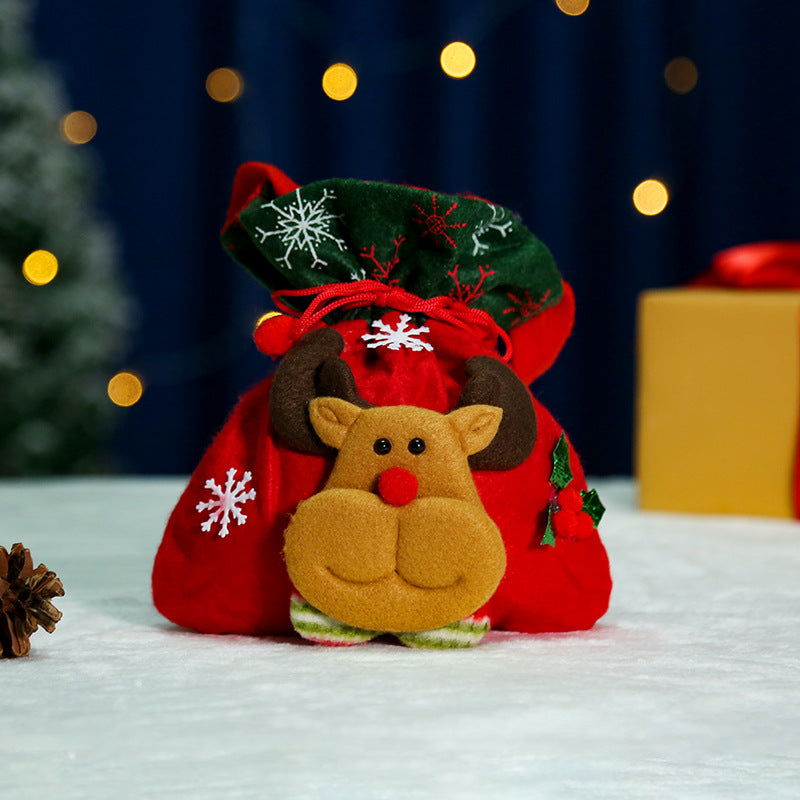 Christmas Creative English Apple Bag Santa Claus Children&
