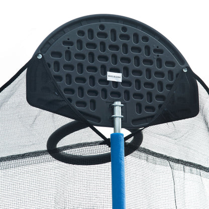 14FT Trampoline for Adults &amp; Kids with Basketball Hoop, Outdoor Trampolines w/Ladder and Safety Enclosure Net for Kids and Adult