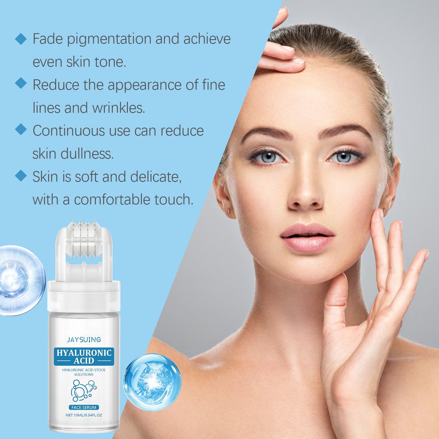 Hyaluronic Acid Stock Solutions, Improve The Skin Pores Hydrating Facial Luster