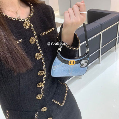 Fashion Handbag In Autumn And Winter Is Suitable For 13 Apple 14ProMax Phone Case iPhone12 All Inclusive 11