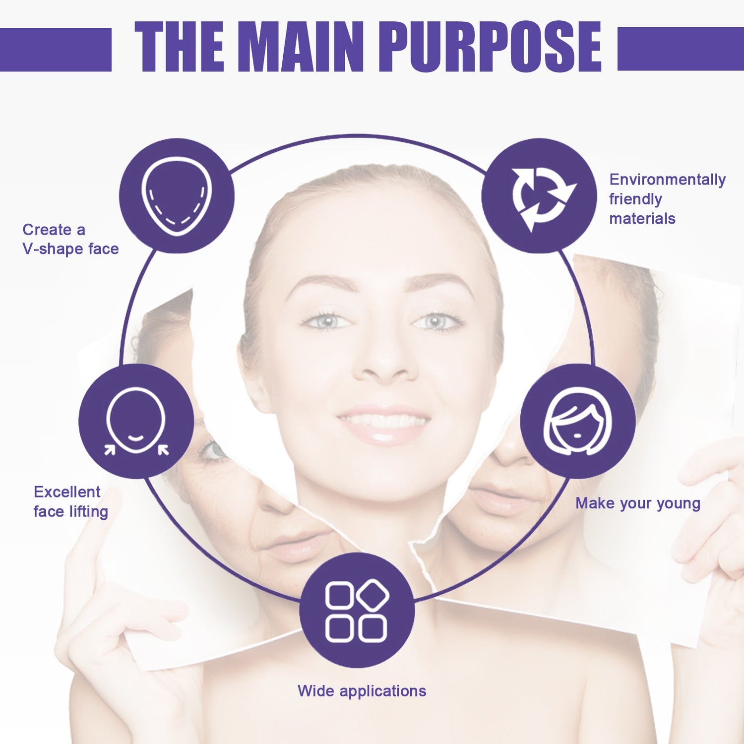 V-Shaped Thin Face Stickers, Tighten Facial Skin And Shrink Jaw Muscles V Face Lift Shaper